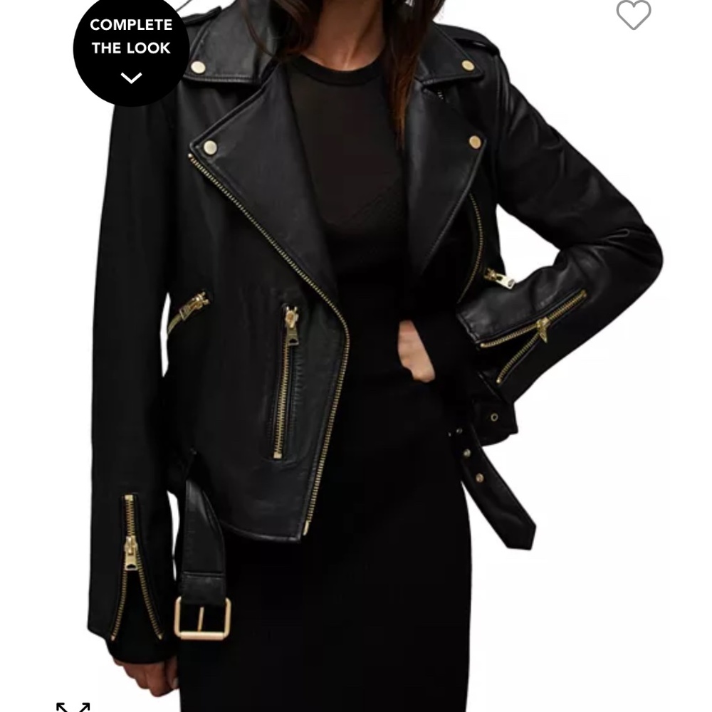 ALLSAINTS Balfern Biker Jacket SIZE US 4